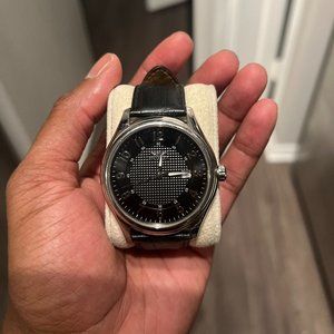 Black Invicta Watch w/Leather Strap